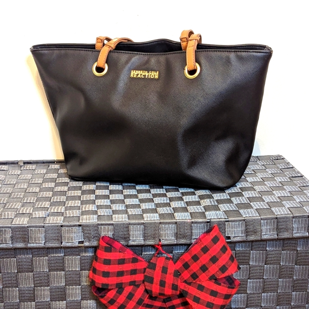 Black Tan Kenneth Cole Tote